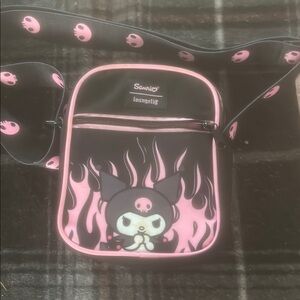 Sanrio x Loungefly Kuromi Pink & Black Crossbody Bag